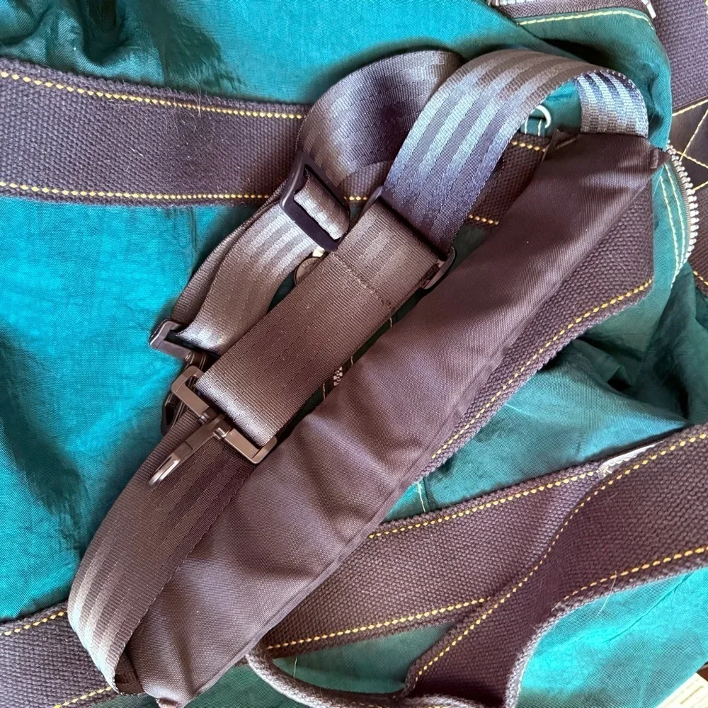 Unisex Vintage Y2K Kipling Large Nylon Expandable Travel Tote